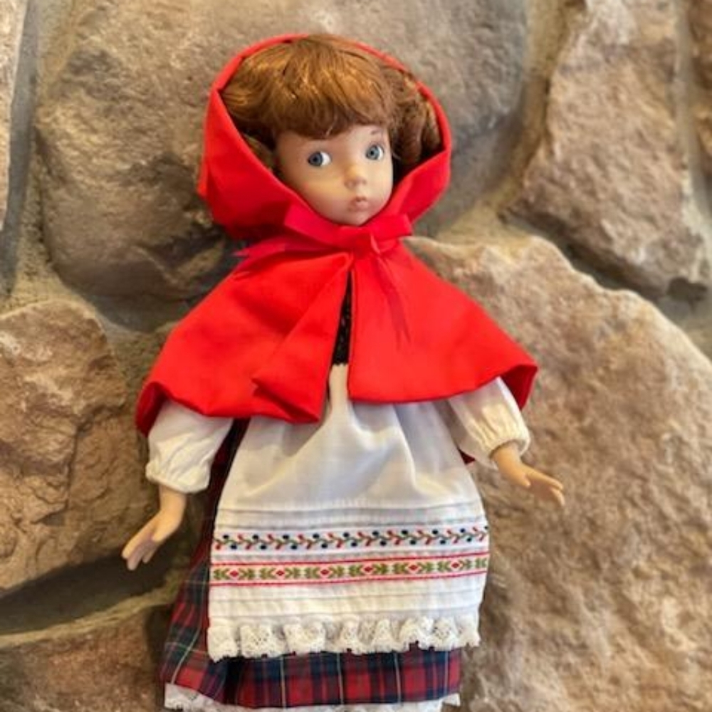Collectors Knowles Doll Little Red Riding Hood Limited Edition w/Basket & COA